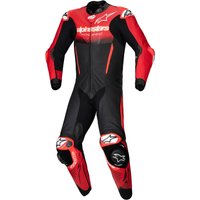 Image of Alpinestars GP-R7 1 Pc Leather Suit Black Mid Red
