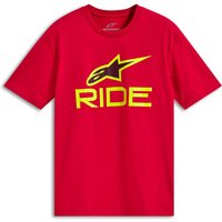 Image of Alpinestars Ride 4.0 CSF T-Shirt Red Hi Vis Yellow Black