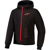 Image of Alpinestars Radium Tech Hoodie Black Bright Red