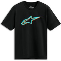 Image of Alpinestars Ageless Shadow CSF T-Shirt Black Turquoise