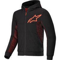 Image of Alpinestars Chrome Air Sport Hoodie Black Red Fluo