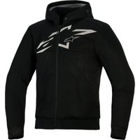 Image of Alpinestars Chrome Superairflow Hoodie Black Dark Grey White