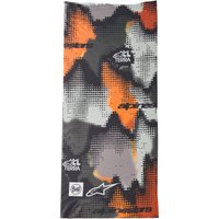63401 - Alpinestars Buff Nazca Neck Tube Grey Camo Orange Fluo