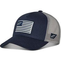 40697 - Alpinestars Flag Snapback Hat Navy Grey