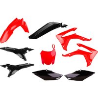 91533 - Polisport Plastics Kit For Honda CRF250R 2014-2017 - Black/Red