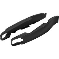 Image of 8456700001 - Polisport Swingarm Protectors For Yamaha WRF250 2015-2023 Rear - Black