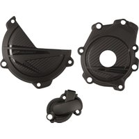 Image of 91372 - Polisport Full Engine Protector Kit For Husqvarna FC450 2023-2024 - Black