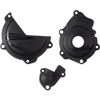 91370 - Polisport Full Engine Protector Kit For Husqvarna FC250 2023-2024 - Black