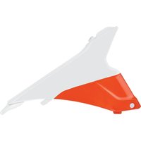 Image of 8455100001 - Polisport Air Box Cover For KTM SX125 2013-2015 - Orange/White