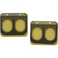Image of PSR-205 - Boyesen Replacement Pro Series Reed Set for RAD Valve For Kawasaki KX125 2004-2008 - Carbon Fiber/Yellow