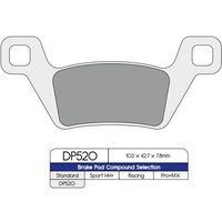 DP520 - DP Brakes Standard Sintered Metal Brake Pads For Kymco MXU 500 4X4 2011-2014 Front
