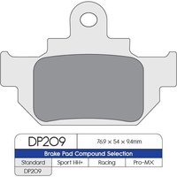 DP209 - DP Brakes Standard Sintered Metal Brake Pads For Suzuki DR600 R 1985-1989 Front