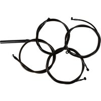 LA-8059KT2-08M - LA Choppers Complete Midnight Braided Handlebar Cable/Brake Hose Kit For Harley Davidson FLHRXS 1868 ABS 2024 Standard - Black/Clear-Coated
