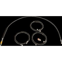 LA-8059KT-08B - LA Choppers Standard Black Vinyl Handlebar Cable/Brake Hose Kit For Harley Davidson FLHX 1923 ABS 2024-2025 Standard - Black