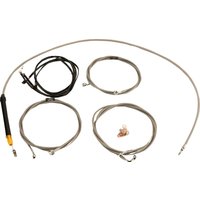 LA-8059KT3-16 - LA Choppers Complete Plug-and-Play Cable Kit For Harley Davidson FLHRXS 1868 ABS 2024 38 cm - 43 cm (15" - 17") - Clear-Coated