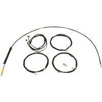 LA-8059KT3-16B - LA Choppers Complete Plug-and-Play Cable Kit For Harley Davidson FLHRXS 1868 ABS 2024 38 cm - 43 cm (15" - 17") - Black/Clear-Coated