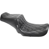 Image of LK-581DD - LE Pera Tailwhip Seat For Harley Davidson FLD 1690 2012-2013 Double Diamond - Black