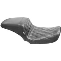 Image of LK-591DD - LE Pera Kickflip Seat For Harley Davidson FLD 1690 2012-2013 Double Diamond - Black