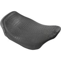 Image of LK-005CRBLK - LE Pera Bare Bones Solo Seat For Harley Davidson FLHR 1584 2008-2011 Croc - Black
