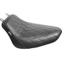 Image of LYX-007DM - LE Pera Bare Bones Solo Seat For Harley Davidson FLDE 1750 ABS 2018-2020 Diamond Stitch - Black