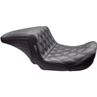Image of LKU-591DD - LE Pera Kickflip Up Front Seat For Harley Davidson FLD 1690 2012-2013 Double Diamond - Black