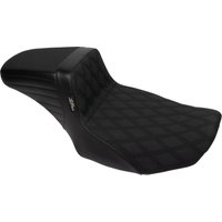 Image of LV-597DLDDGP - LE Pera Kickflip Daddy Long Legs Seat For Harley Davidson FLHX 1750 ABS 2023 Double Diamond/Gripper - Black