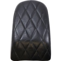 Image of LYO-007PDM - LE Pera Bare Bones Series Pillion Pad For Harley Davidson FLFB 1750 ABS 2018-2020 9x6.5-7" Black Diamond Stitch - Black