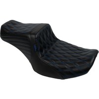 Image of LV-587DD-BE01 - LE Pera Tailwhip Seat For Harley Davidson FLHX 1750 ABS 2023 Double Diamond - Black/Blue