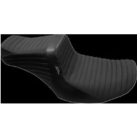 Image of LV-587PTGP - LE Pera Tailwhip Seat For Harley Davidson FLHX 1750 ABS 2023 Gripper/Pleated - Black