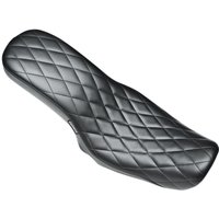 Image of LK-071DM - LE Pera Cobra Full-Length Seat For Harley Davidson FLD 1690 2012-2013 Diamond - Black