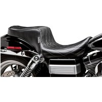 Image of LN-023DM - LE Pera Cherokee Seat For Harley Davidson FXDWG 1340 1996-1998 Diamond Pleated - Black