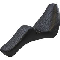 LYX-020DM - LE Pera Cherokee Seat For Harley Davidson FLDE 1750 ABS 2018-2020 Diamond Stitch - Black