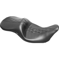 Image of LK-957HR2 - LE Pera Maverick Seat For Harley Davidson FLH 1868 ABS 2021 HR Black Inlay Double Diamond/Perforated - Black
