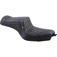 Image of LK-586DD - LE Pera Tailwhip Seat For Harley Davidson XL1200C 2010-2020 Double Diamond - Black