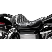 Image of LK-421DM - LE Pera Stubs Cafe Seat For Harley Davidson FLD 1690 2012-2013 Diamond - Black