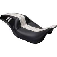 Image of LK-987GT1 - LE Pera Outcast GT Seat For Harley Davidson FLH 1868 ABS 2021 Double Diamond - Black/White