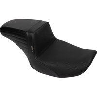 Image of LV-597BW - LE Pera Kickflip Seat For Harley Davidson FLHX 1750 ABS 2023 Basketweave - Black