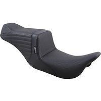Image of LK-587BW - LE Pera Tailwhip Seat For Harley Davidson FLH 1868 ABS 2021 Basketweave - Black