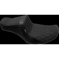 Image of LV-587DDGP - LE Pera Tailwhip Seat For Harley Davidson FLHX 1750 ABS 2023 Double Diamond/Gripper - Black