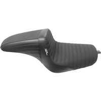 Image of LK-596PTGP - LE Pera Kickflip Seat For Harley Davidson XL1200C 2010-2020 Pleated w/Gripp Tape - Black
