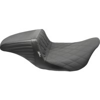 Image of LK-597DLDMGP - LE Pera Kickflip Daddy Long Legs Seat For Harley Davidson FLH 1868 ABS 2021 Diamond w/Gripp Tape - Black