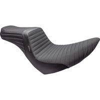 Image of LYR-580PTGP - LE Pera Tailwhip Seat For Harley Davidson FLSB 1750 ABS 2018-2024 Grip Tape/Pleated - Black