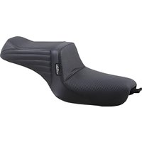 Image of LK-586BW - LE Pera Tailwhip Seat For Harley Davidson XL1200C 2010-2020 Basketweave - Black