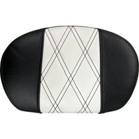 Image of L-SBP02GT/HR1 - LE Pera Sissy Bar Pad For Harley Davidson FLDE 1750 ABS 2018-2020 GT 1/HR 1 Inlay 17.15 cm (6-3/4") - Black/White