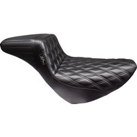 LYR-590DLDD - LE Pera Kickflip Daddy Long Legs Low Rider Seat For Harley Davidson FLSB 1750 ABS 2018-2024 Double Diamond - Black
