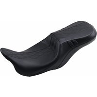 Image of LK-997GT2 - LE Pera Outcast GT 2-Up Seat For Harley Davidson FLH 1868 ABS 2021 Double Diamond/Perforated - Black