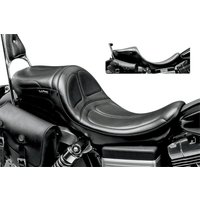 Image of LK-970DL - LE Pera Maverick Daddy Long Legs Seat For Harley Davidson FLD 1690 2012-2013 Stitched - Black
