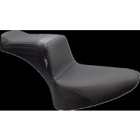 Image of LN-580BW - LE Pera Tailwhip Seat For Harley Davidson FLST 1340 1986-1990 Basketweave - Black