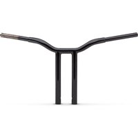 LA-7337-14B - LA Choppers Kage Fighter Welded Straight-Riser Handlebar 35.5 cm (14") - Black
