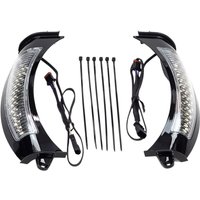 Image of 45251 - Ciro Fang Headlight Bezels For Harley Davidson FLTRK 1868 ABS 2020-2024 Black Clear